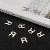Tarnish Resistant 304 Stainless Steel Letter Charms STAS-O072-R-4