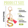 Fruit Series Letter Resin Keychains KEYC-TAC0033-02S-3