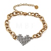 304 Stainless Steel Link Bracelets BJEW-K264-02B-G-4