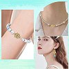 64Pcs 8 Styles Tibetan Style Alloy Heart Flat Round Flower Links Connector Charms TIBE-FS0003-34-6