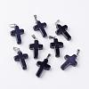 Synthetic Blue Goldstone Pendants G-J354-03-1
