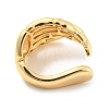 Real 14K Gold Plated Brass Cuff Earrings LS-EJEW-M232-02A-G-3