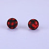 Printed Round Silicone Focal Beads SI-JX0056A-44-1
