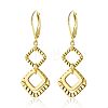 Brass Leverback Earrings for Women WG58E1E-03-1