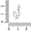 304 Stainless Steel Rhinestone Pendants STAS-A145-04K-P-3