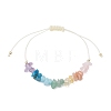 Chakra Natural Gemstone Chip Beads Braided Bead Bracelets BJEW-JB12885-2