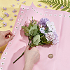 20Pcs Plastic Flower Bouquet Wrapping Paper DIY-WH0698-059-3