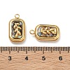 Natural Paua Shell Pendants STAS-C174-21G-01-3