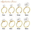 Brass Open Cuff Ring Settings KK-G518-04G-02-4