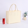 Blank Burlap Bags Totes with Handle PW-WG30877-07-1