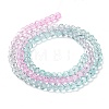 Transparent Painted Glass Beads Strands X1-DGLA-A034-T4mm-A10-5