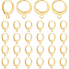 30Pcs Brass Huggie Hoop Earring Findings KK-PH0002-85-1