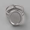 304 Stainless Steel Cuff Ring Findings FIND-WH0148-125H-P-1
