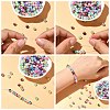 Rainbow ABS Plastic Imitation Pearl Beads OACR-CJ0001-02-5