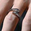 Alloy Rhinestone Cuff Open Rings WG95780-01-2