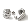 304 Stainless Steel Teardrop Stud Earrings for Wome EJEW-S237-04-2