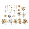 25Pcs Flowers Theme DIY Paper Stickers STIC-U004-02B-2