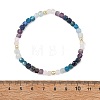 Natiral Mixed Gemstone & Electroplate Non-magnetic Synthetic Hematite Beads Stretch Bracelets for Women BJEW-JB14066-4