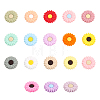 18Pcs 18 Colors Food Grade Eco-Friendly Silicone Beads SIL-CA0002-18-1