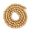 Electroplated Synthetic Non-magnetic Hematite Beads Strands X-G-H027-B01-03-3