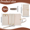2Pcs PU Leather Jewelry Rolls for Rings Earrings Necklaces AJEW-FG0005-98B-2