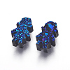 Imitation Druzy Gemstone Resin Beads RESI-L026-J03-1