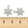 Brass Micro Pave Clear Cubic Zirconia Pendants X-FIND-Z044-09P-3