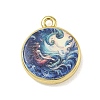 Printed Brass Pendants KK-CBAF4A6-01G-06-1