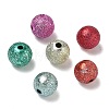 Spray Painted Acrylic Beads ACRP-Q018-8mm-M-2