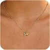 Brass Initial and Heart Pendant Necklaces for Women FS-WG01F32-19-1