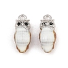 Brass Enamel Pendants KK-CBA6818-04P-02-1