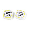 Printed Opaque Resin Beads RESI-N043-10C-3