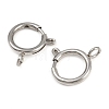 304 Stainless Steel Spring Ring Clasps STAS-B095-05G-P-2