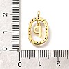 Brass Micro Pave Cubic Zirconia Pendants ZIRC-P123-01G-P02-3