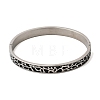 304 Stainless Steel Enamel Hinged Bangles BJEW-D408-19P-2