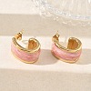 304 Stainless Steel Enamel Stud Earrings SA-CBA2696-35G-2