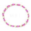 6Pcs Dyed Natural Freshwater Shell & Glass Pearl & Seed Beads Stretch Bracelets Set for Women BJEW-MZ00347-4