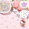 540Pcs 9 Colors Frosted Transparent Acrylic Beads FACR-YW0001-14-5