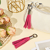 2Pcs Imitation Leather Tassel Pendant Decorations AJEW-CL0005-10A-4