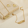 Mother's Day 304 Stainless Steel Crystal Rhinestone Bracelets & Earrings & Necklaces FS-WG743BF-01-2