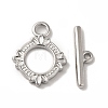 Non-Tarnish 304 Stainless Steel Toggle Clasps STAS-H212-17P-1