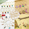 100Pcs 304 Stainless Steel Hoop Earrings Findings STAS-BBC0009-64-5