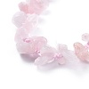 Adjustable Natural Rose Quartz Chip Beads Braided Bead Bracelets BJEW-JB04392-01-2