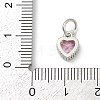 Brass Micro Pave Cubic Zirconia Pendants KK-H204-01P-02-3