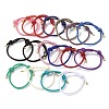 Adjustable Nylon Round Milan Cord Slider Bracelet Making FB-H001-01G-1