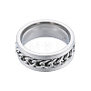 Non-Tarnish 201 Stainless Steel Curb Chain Finger Ring for Women RJEW-N043-30P-2