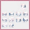 10PCS Winter Scenery PVC Self-Adhesive Stickers PW-WG524AB-05-1