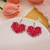 Valentine's Day Acrylic Dangle Earrings FS-WGA423C-04-1