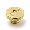 Wax Seal Brass Stamp Head AJEW-G056-01D-3