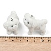 Flocky Resin Pendants FIND-A052-07I-3